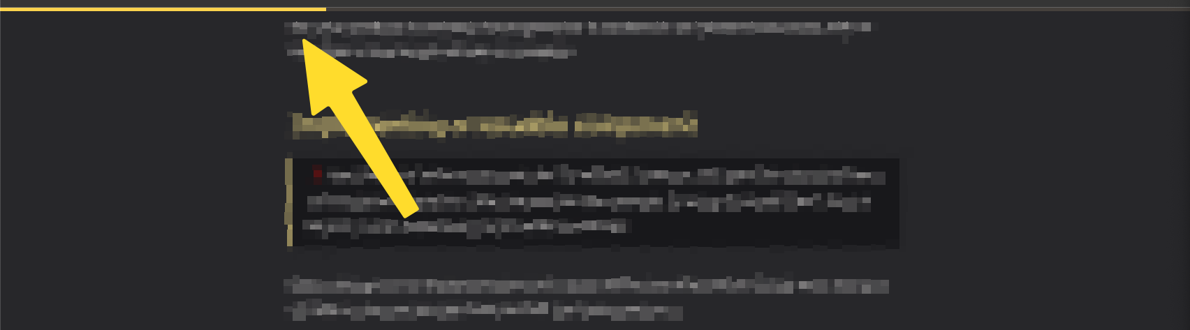 Implementing a read progress bar